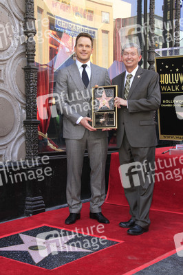 Chris Pratt erhält einen Stern auf dem Hollywood Walk of Fame in Los Angeles