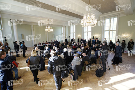 Pressekonferenz zur Wiedereröffnung der Staatsoper Unter den Linden in Berlin