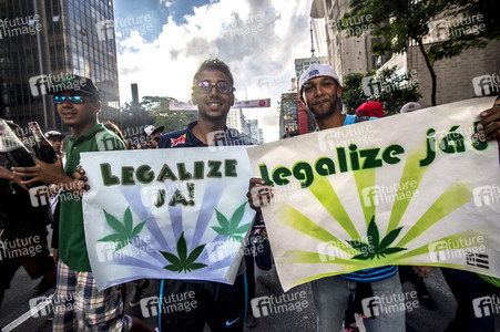Hanf-Parade in Sao Paulo