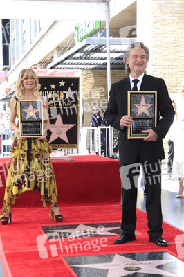 Goldie Hawn und Kurt Russell erhalten Sterne auf dem Hollywood Walk of Fame in Los Angeles