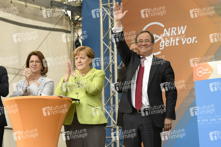 Abschlussveranstaltung der CDU im NRW Wahlkampf in Aachen