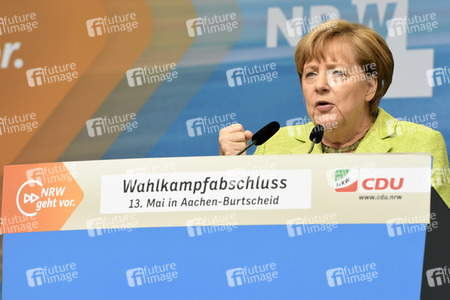 Abschlussveranstaltung der CDU im NRW Wahlkampf in Aachen
