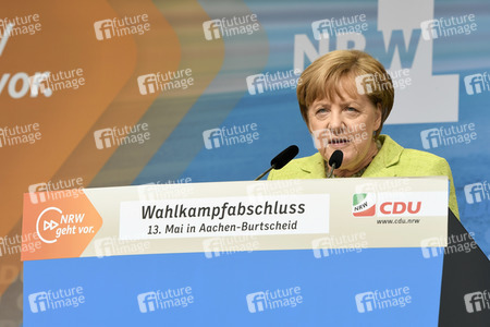 Abschlussveranstaltung der CDU im NRW Wahlkampf in Aachen
