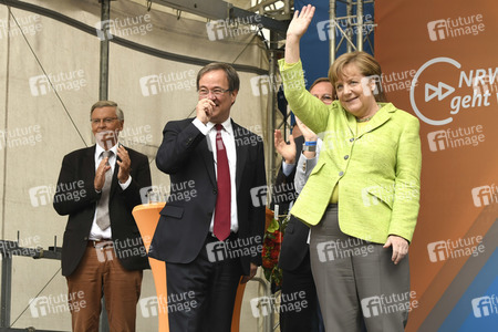 Abschlussveranstaltung der CDU im NRW Wahlkampf in Aachen