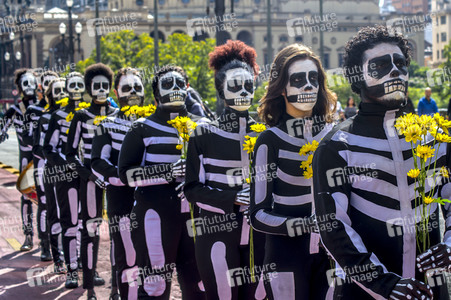 Demonstration gegen Sparmaßnahmen im Kulturbereich in Sao Paulo