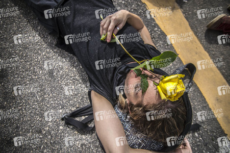 Demonstration gegen Sparmaßnahmen im Kulturbereich in Sao Paulo