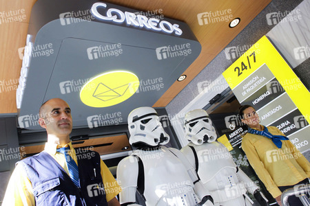 Briefmarkenpräsentation zu 40 Jahre Star Wars in Madrid