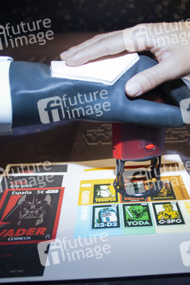 Briefmarkenpräsentation zu 40 Jahre Star Wars in Madrid