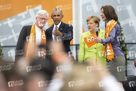 Obama und Merkel beim 36. Deutschen Evangelischen Kirchentag in Berlin