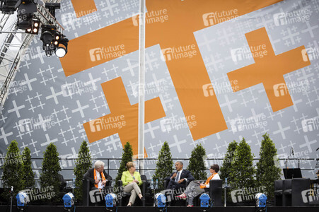 Obama und Merkel beim 36. Deutschen Evangelischen Kirchentag in Berlin