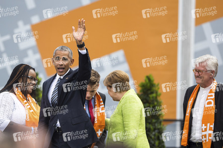 Obama und Merkel beim 36. Deutschen Evangelischen Kirchentag in Berlin