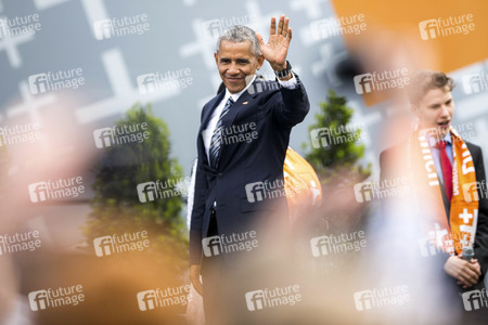 Obama und Merkel beim 36. Deutschen Evangelischen Kirchentag in Berlin