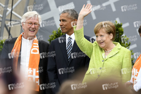 Obama und Merkel beim 36. Deutschen Evangelischen Kirchentag in Berlin