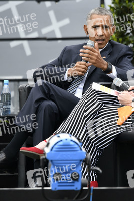Obama und Merkel beim 36. Deutschen Evangelischen Kirchentag in Berlin