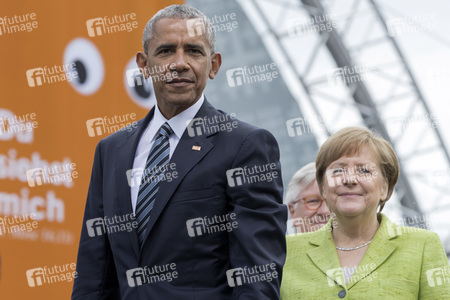 Obama und Merkel beim 36. Deutschen Evangelischen Kirchentag in Berlin