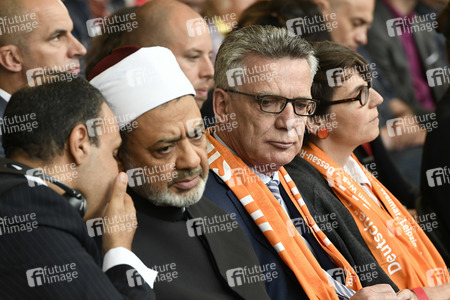 De Maizière und al-Tayyeb auf dem 36. Deutschen Evangelischen Kirchentag in Berlin