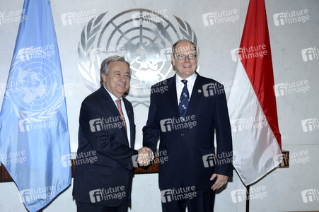 Fürst Albert II. von Monaco bei der UN Ocean Conference in New York