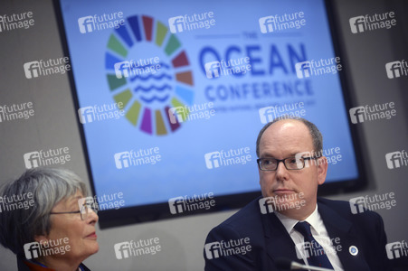 Pressekonferenz von Fürst Albert II. von Monaco in New York