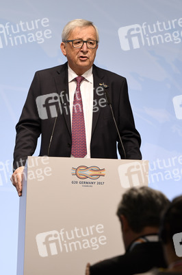 EU-Pressekonferenz auf dem G20-Gipfel in Hamburg
