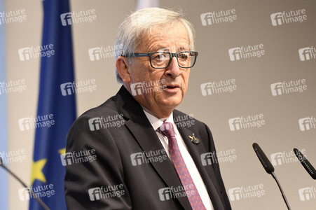 EU-Pressekonferenz auf dem G20-Gipfel in Hamburg