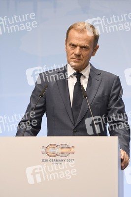 EU-Pressekonferenz auf dem G20-Gipfel in Hamburg