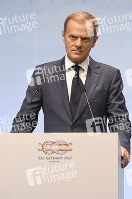 EU-Pressekonferenz auf dem G20-Gipfel in Hamburg