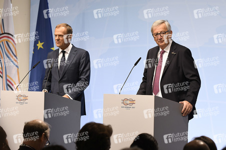 EU-Pressekonferenz auf dem G20-Gipfel in Hamburg