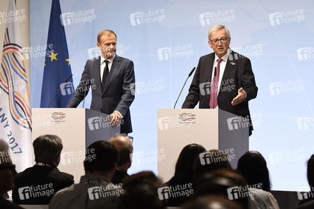 EU-Pressekonferenz auf dem G20-Gipfel in Hamburg