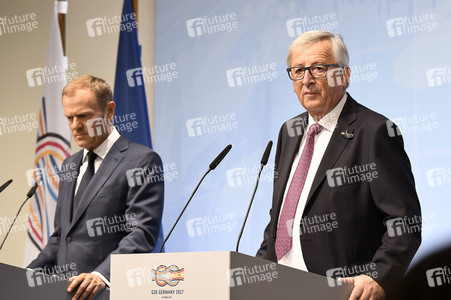 EU-Pressekonferenz auf dem G20-Gipfel in Hamburg