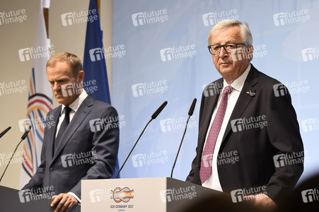 EU-Pressekonferenz auf dem G20-Gipfel in Hamburg