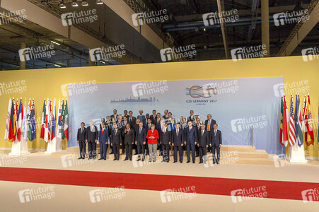 Familienfoto vom G20-Gipfel 2017 in Hamburg