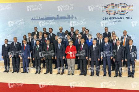 Familienfoto vom G20-Gipfel 2017 in Hamburg