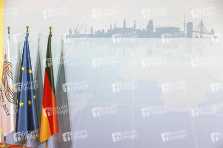 Begrüßung der G20-Gipfel Teilnehmer in Hamburg