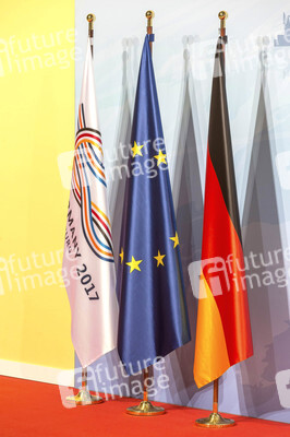 Begrüßung der G20-Gipfel Teilnehmer in Hamburg