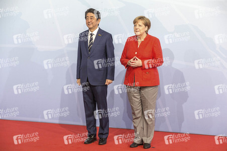 Begrüßung der G20-Gipfel Teilnehmer in Hamburg