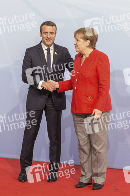 Begrüßung der G20-Gipfel Teilnehmer in Hamburg