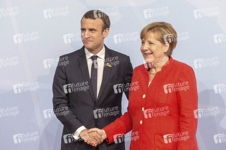 Begrüßung der G20-Gipfel Teilnehmer in Hamburg