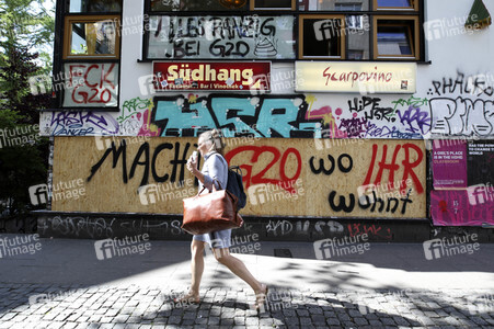Impressionen vom G-20-Gipfel in Hamburg