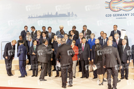 Familienfoto vom G20-Gipfel 2017 in Hamburg