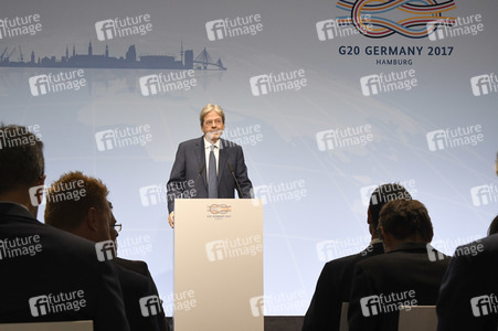 G20 Pressekonferenz von Paolo Gentiloni in Hamburg