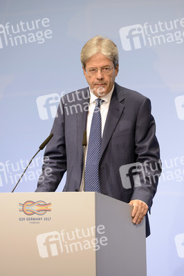 G20 Pressekonferenz von Paolo Gentiloni in Hamburg