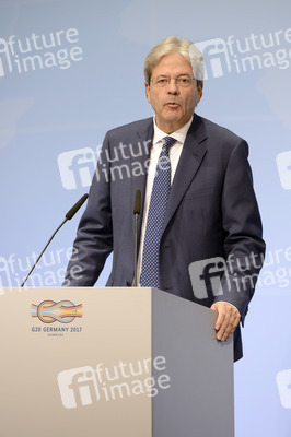 G20 Pressekonferenz von Paolo Gentiloni in Hamburg