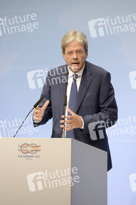 G20 Pressekonferenz von Paolo Gentiloni in Hamburg
