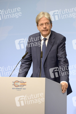 G20 Pressekonferenz von Paolo Gentiloni in Hamburg