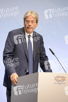 G20 Pressekonferenz von Paolo Gentiloni in Hamburg