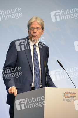 G20 Pressekonferenz von Paolo Gentiloni in Hamburg