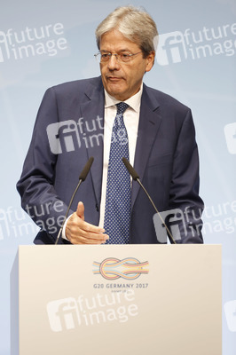 G20 Pressekonferenz von Paolo Gentiloni in Hamburg