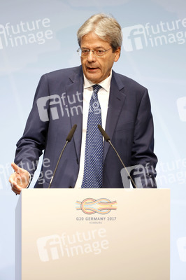 G20 Pressekonferenz von Paolo Gentiloni in Hamburg