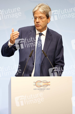 G20 Pressekonferenz von Paolo Gentiloni in Hamburg