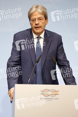 G20 Pressekonferenz von Paolo Gentiloni in Hamburg